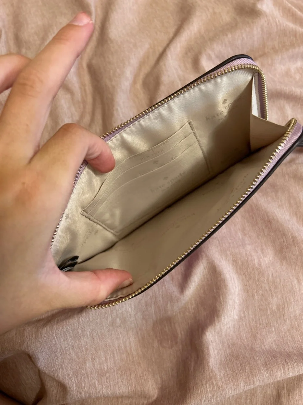 Kate Spade Lavender Metallic Wristlet